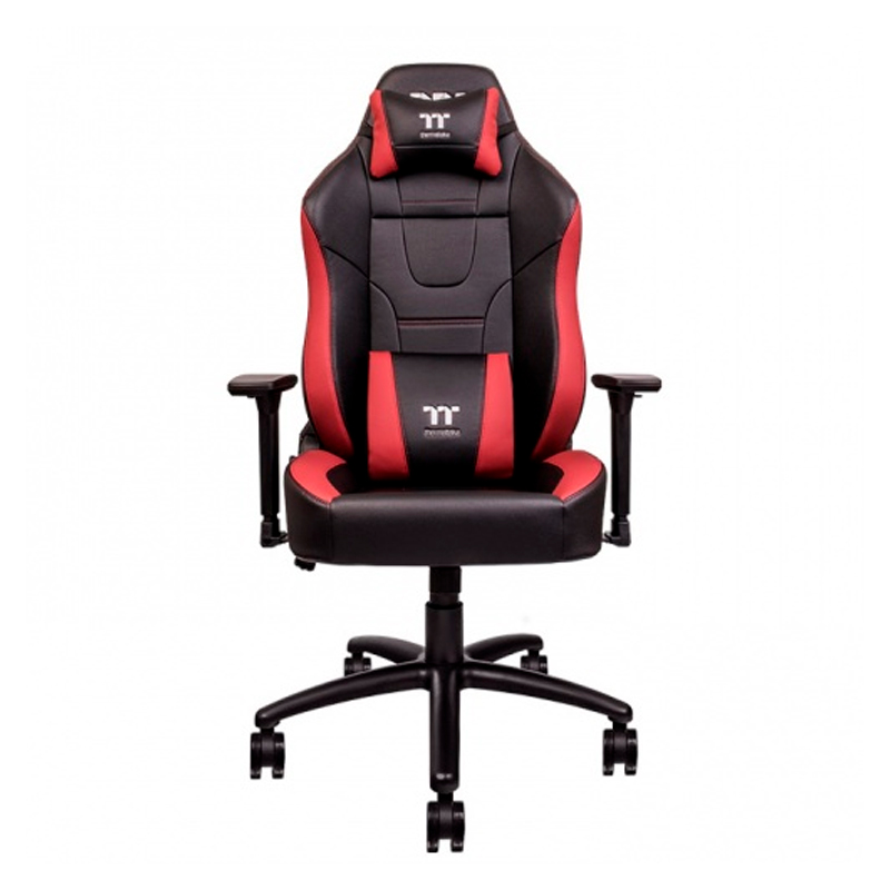 Thermaltake - Silla para juegos U Comfort, Color Negro / Rojo.